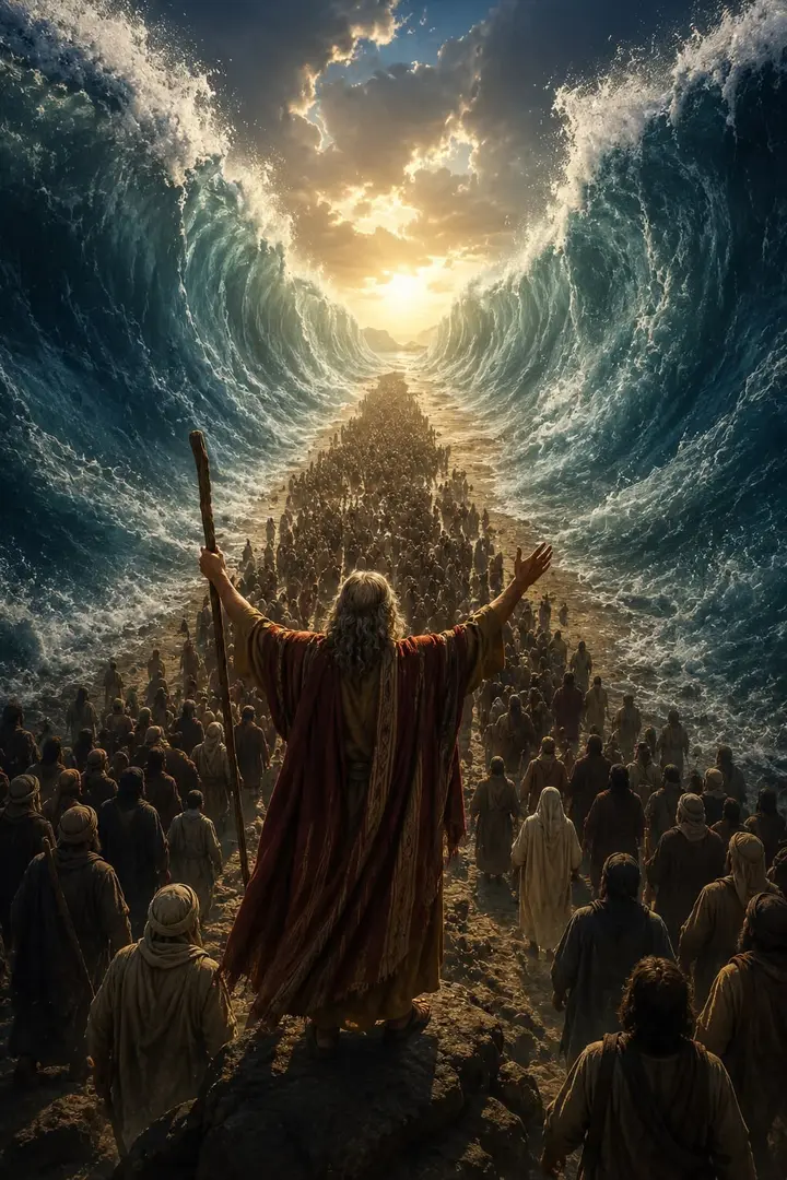 The parting of the sea